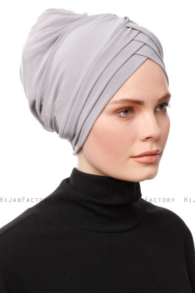 Gamze - Ljusgrå Turban