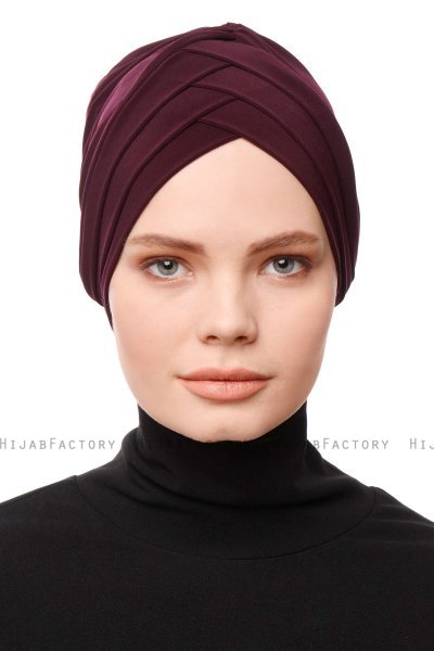 Gamze - Plommon Turban