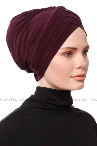 Gamze - Plommon Turban
