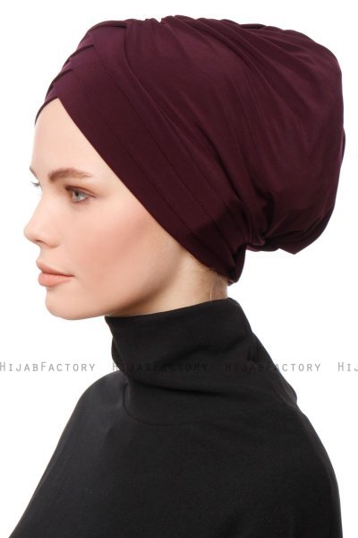 Gamze - Plommon Turban