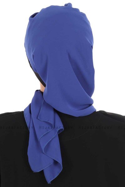 Gill - Blå & Svart Praktisk Hijab