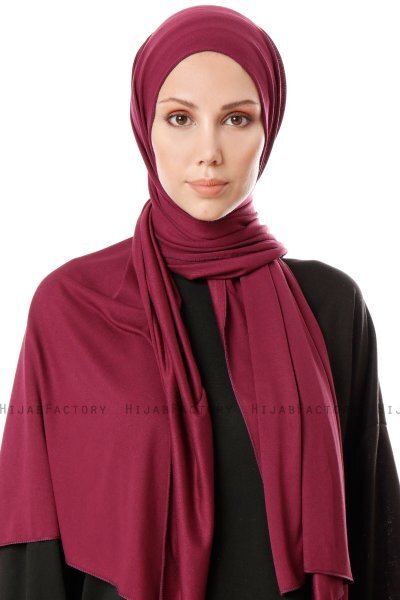 Hande - Cherry Bomull Hijab - Gülsoy