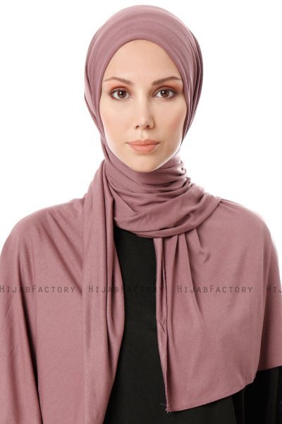 Hande - Ljuslila Bomull Hijab - Gülsoy