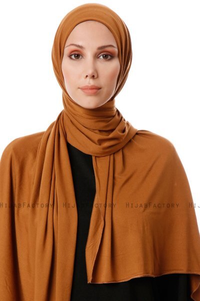 Hande - Senapsgul Bomull Hijab - Gülsoy