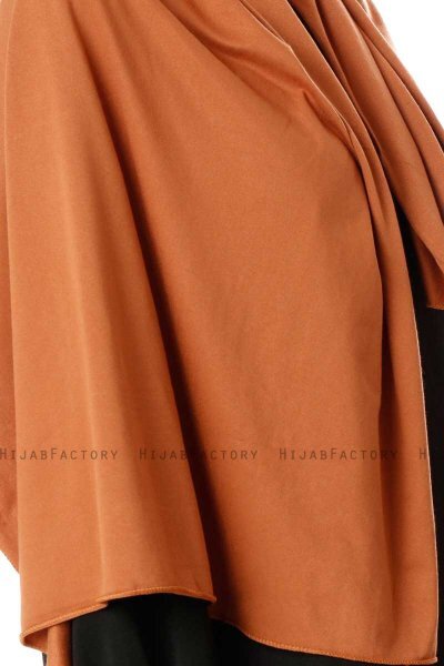Hande - Terracotta Bomull Hijab - Gülsoy