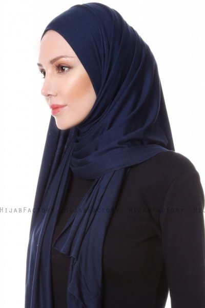 Hanfendy - Marinblå Praktisk One Piece Hijab