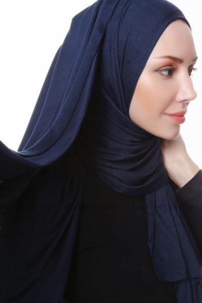 Hanfendy - Marinblå Praktisk One Piece Hijab