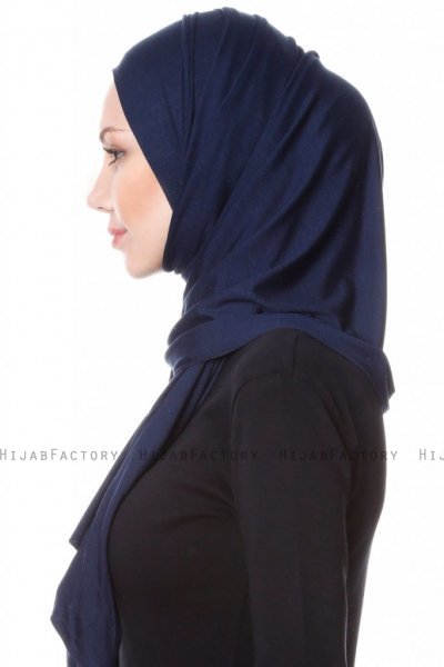 Hanfendy - Marinblå Praktisk One Piece Hijab