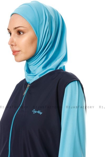 Hatice - Mörk Marinblå Burkini - Seamay