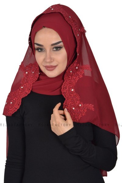 Helena - Bordeaux Praktisk Hijab - Ayse Turban