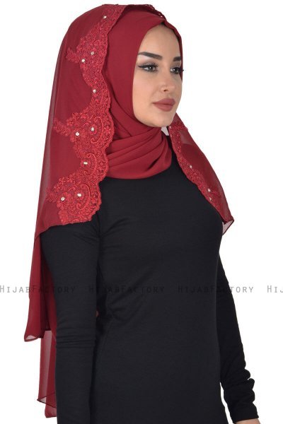 Helena - Bordeaux Praktisk Hijab - Ayse Turban