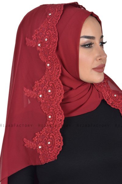 Helena - Bordeaux Praktisk Hijab - Ayse Turban