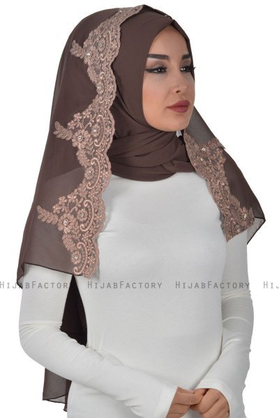 Helena - Brun Praktisk Hijab - Ayse Turban