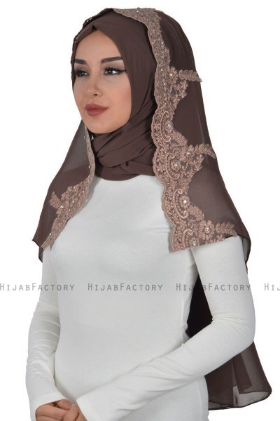 Helena - Brun Praktisk Hijab - Ayse Turban