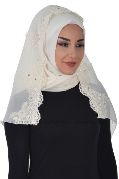 Helena - Creme Praktisk Hijab - Ayse Turban