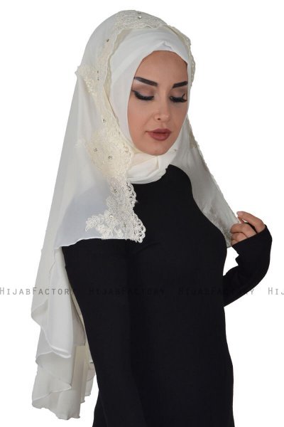 Helena - Creme Praktisk Hijab - Ayse Turban