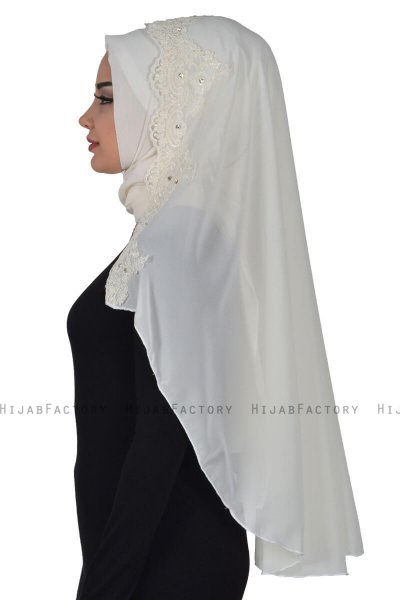 Helena - Creme Praktisk Hijab - Ayse Turban