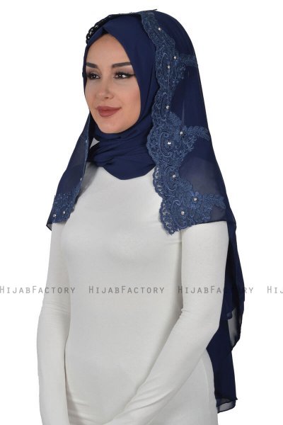 Helena - Marinblå Praktisk Hijab - Ayse Turban