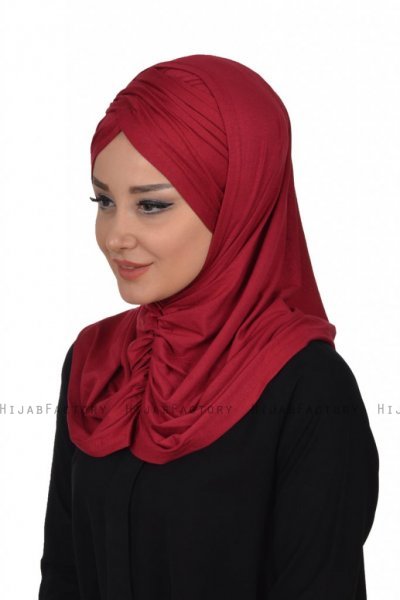 Hilda - Bordeaux Bomull Hijab