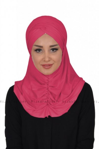 Hilda - Fuchsia Bomull Hijab