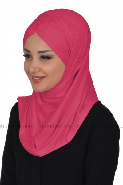 Hilda - Fuchsia Bomull Hijab