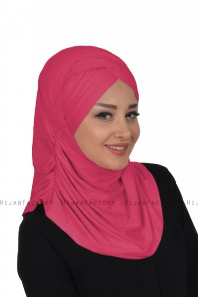 Hilda - Fuchsia Bomull Hijab