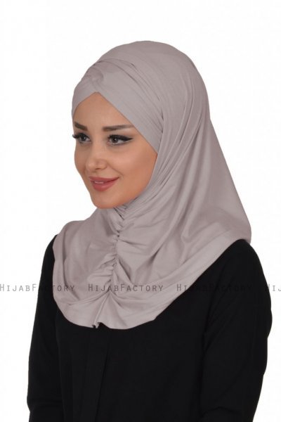 Hilda - Taupe Bomull Hijab