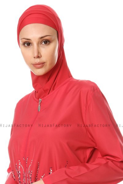 Hiranur - Hallonröd Burkini - Tesmay