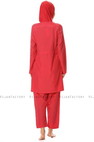 Hiranur - Hallonröd Burkini - Tesmay