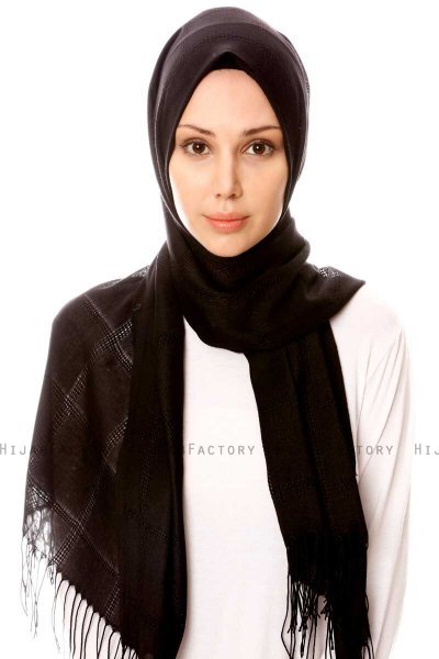 Huriye - Svart Hijab - Özsoy