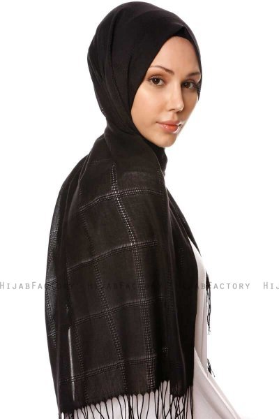 Huriye - Svart Hijab - Özsoy