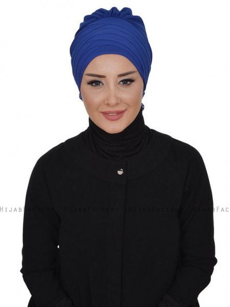 Jane Blå Chiffon Turban Ayse Turban 325911b
