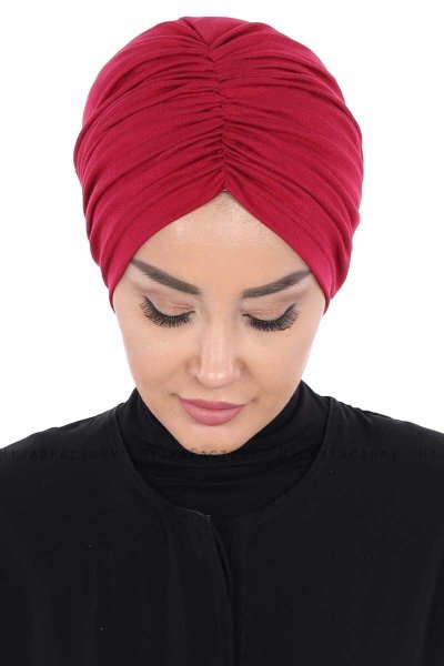 Jill - Bordeaux Bomull Turban - Ayse Turban