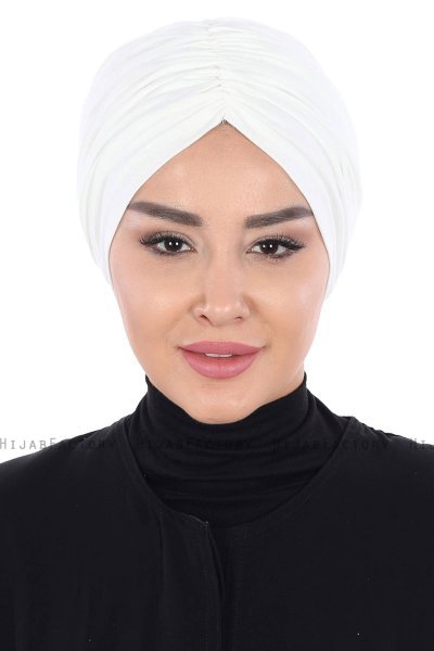Jill - Creme Bomull Turban - Ayse Turban