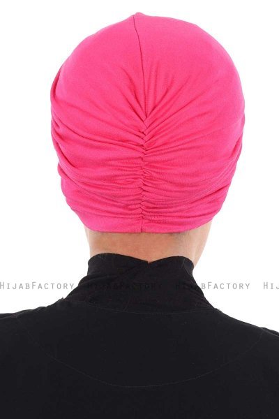 Jill - Fuchsia Bomull Turban - Ayse Turban