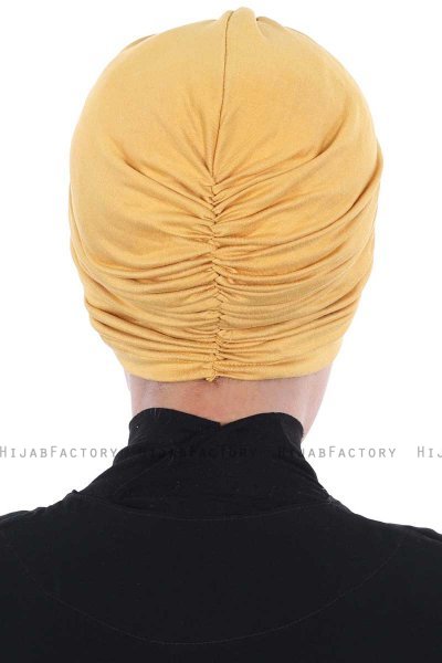 Jill - Senapsgul Bomull Turban - Ayse Turban
