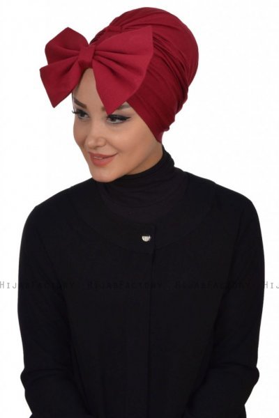 Julia - Bordeaux Bomull Turban - Ayse Turban