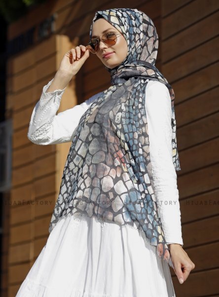Dounia - Sten Mönstrad Hijab