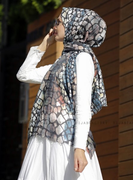 Dounia - Sten Mönstrad Hijab