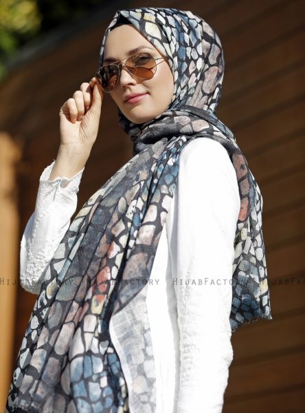 Dounia - Sten Mönstrad Hijab