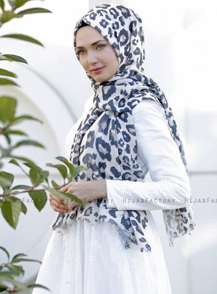 Dounia - Brun Mönstrad Hijab