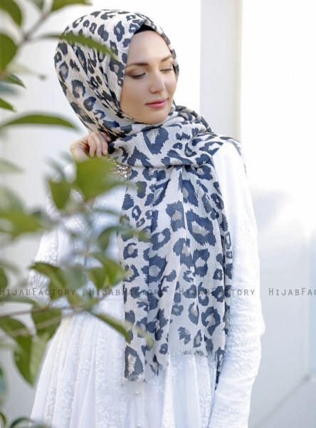 Dounia - Brun Mönstrad Hijab