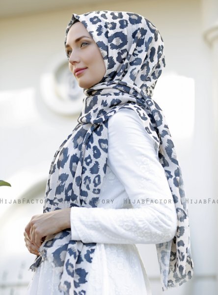 Dounia - Brun Mönstrad Hijab