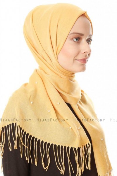 Kadri - Gul Hijab Med Pärlor - Özsoy