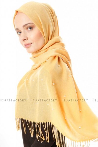 Kadri - Gul Hijab Med Pärlor - Özsoy