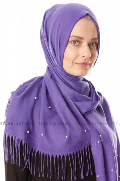 Kadri - Ljuslila Hijab Med Pärlor - Özsoy