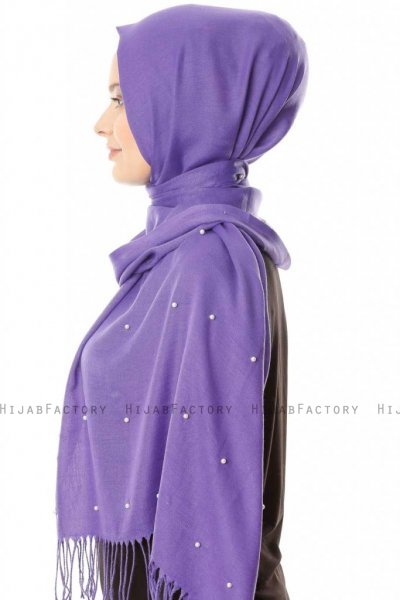 Kadri - Ljuslila Hijab Med Pärlor - Özsoy