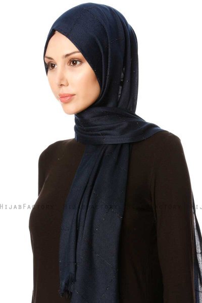 Kutlay - Marinblå Hijab - Özsoy