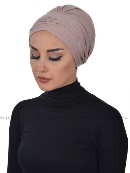Linda Taupe Bomull Turban Ayse Turban 321906b