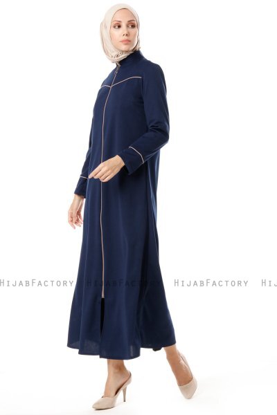 Lylah - Marinblå Abaya - Miss Cazibe